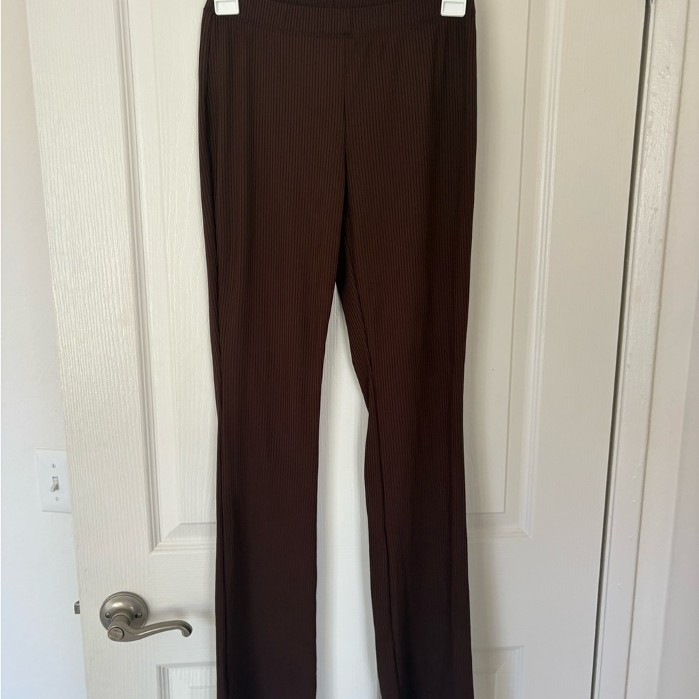 H&M Dark Brown Wide Leg Women's Pants